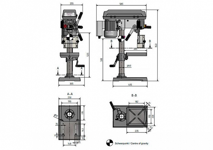 Вертикально-сверлильный станок OPTIdrill  D 17Pro фото