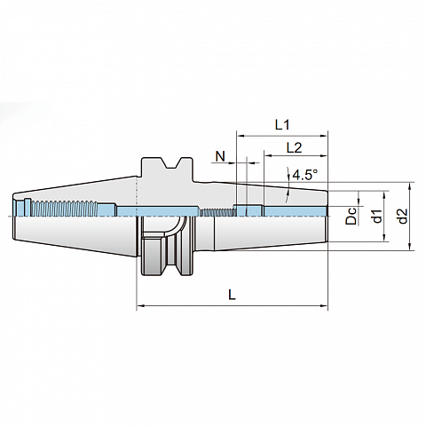 Стандартный термозажимной патрон-BT40 