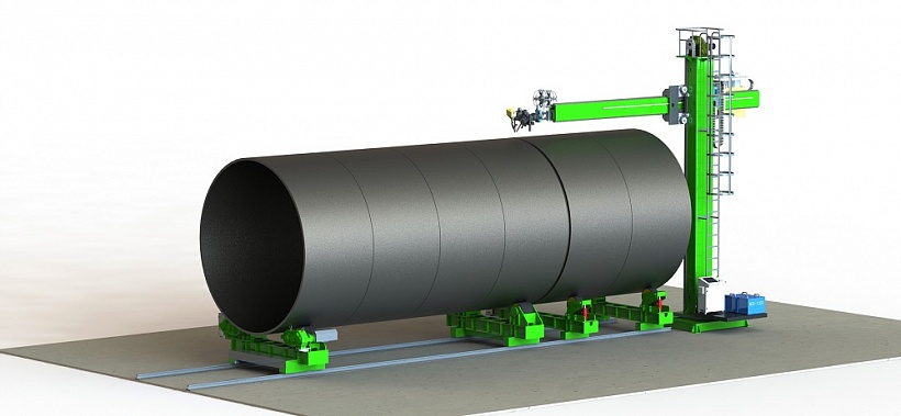 Комплекс для стыковки и сварки обечаек весом до 60т и диаметром до 5м фото