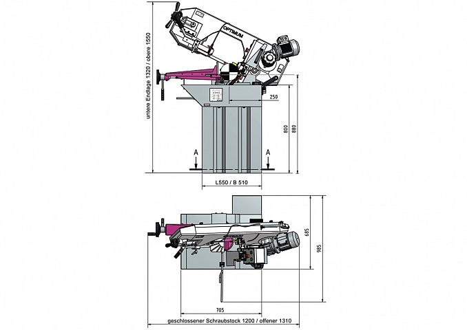 Ленточнопильный станок OPTIsaw S 210G фото